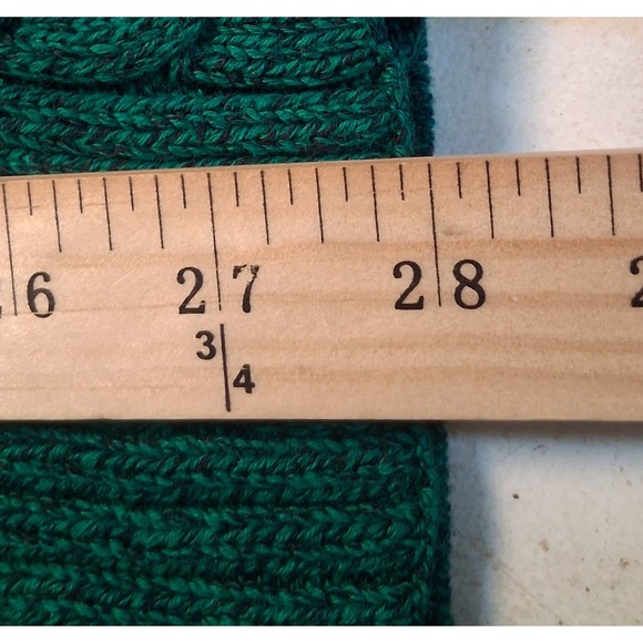 Kim Rogers Cardigan Sweater, Green & Black, 2X, 100% Cotton, 29" Long - Picture 3 of 5